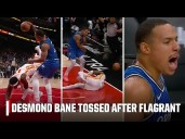 Desmond Bane EJECTED after spiking ball into Okongwu's head
