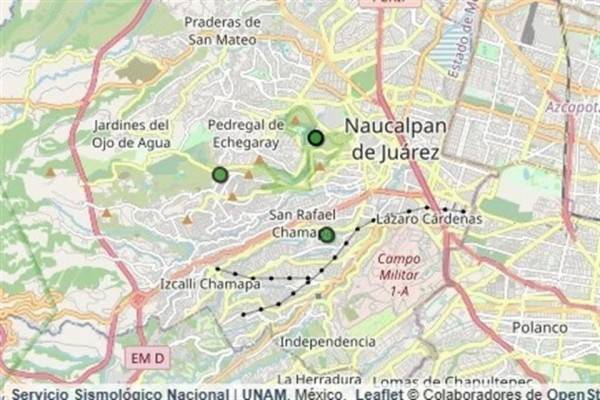 Registran tres microsismos en Naucalpan
