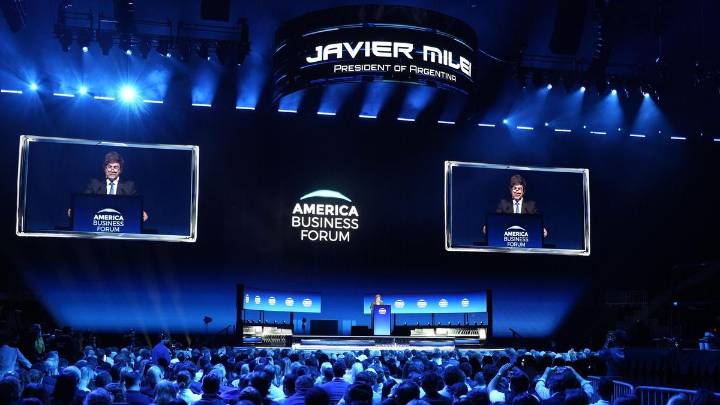 Con elogios a Trump, Milei convocó a un "gran consenso capitalista en la Argentina"