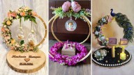 Creative engagement ring tray ideas with floral, heritage and modern themes