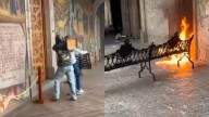 Toman y tratan de quemar Palacio de Gobierno en Michoacán
