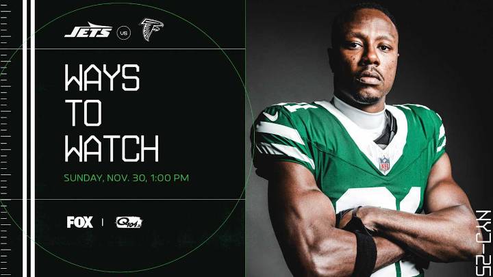 Ways to Watch and Listen | Jets vs. Falcons