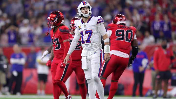 Josh Allen says taking the most sacks of his career was 'not fun'
