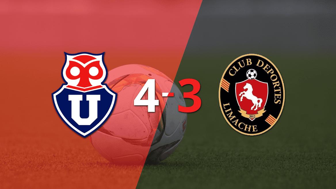 Ni el doblete de Facundo Pons ayudó a Deportes Limache en la derrota ante Universidad de Chile