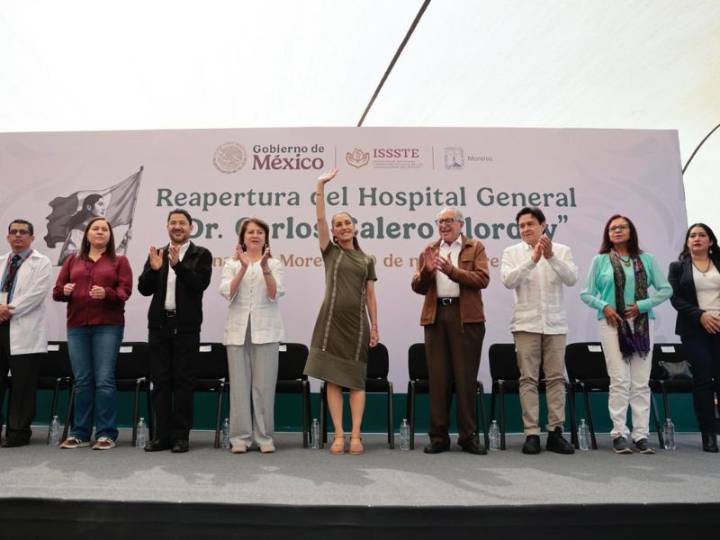 Sheinbaum reapertura hospital del ISSSTE en Cuernavaca, Morelos; Agradece apoyo del expresidente Andrés Manuel López Obrador