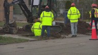 National Fuel repairing gas leak on Busti Avenue