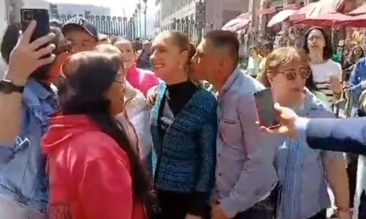 Arrestan a sujeto que acosó a Sheinbaum en pleno recorrido por la CDMX