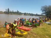 Travesía en el Colorado para defender los ríos pampeanos