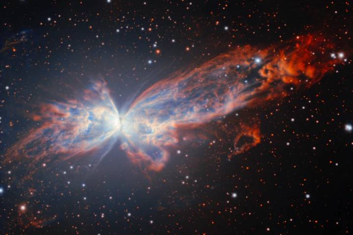 Butterfly Nebula revealed by Gemini South telescope