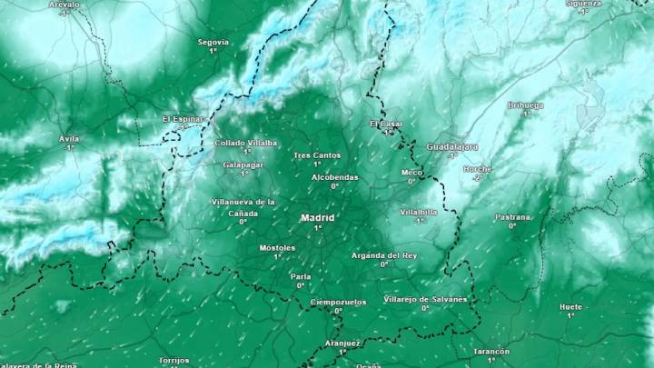 Cambio brusco de temperaturas en Madrid para los próximos días: "Llegan las heladas"