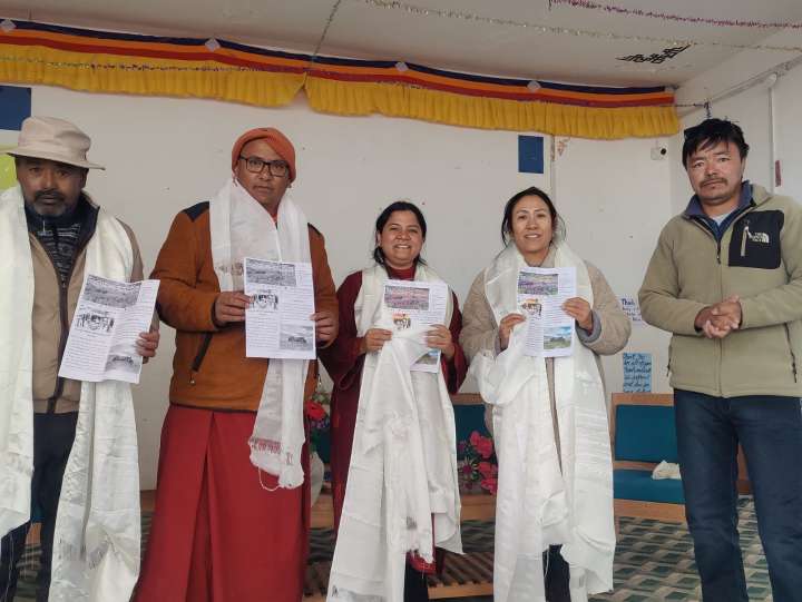 Administrative Secretary, SED conducts an extensive tour of schools in Durbuk zone