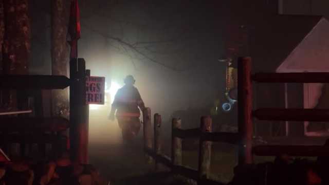 Fire in Deerfield chicken coop sparked by heating lamp, fire officials say