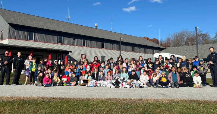 Sock it to me: Local students contribute to Socktober through Manchester Police Department