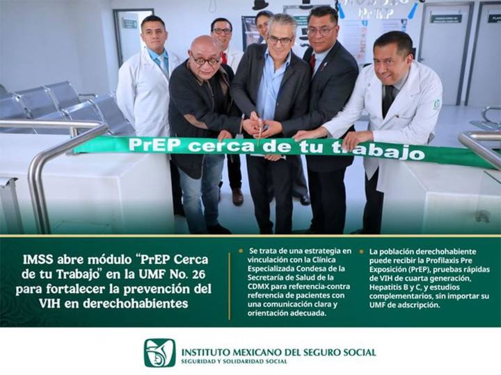 IMSS abre módulo para prevención de VIH