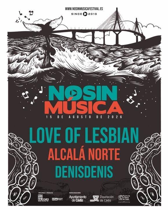 NoSinMúsica presenta cartel 2026 con Love of Lesbian, Alcalá Norte y DenisDenis