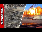 Drone Footage Reveals Fiery Wreckage After Deadly Louisville Plane Crash