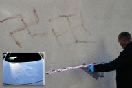 German man accused of painting swastikas with own blood on buildings, dozens of cars