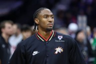 Learning new tricks: 76ers' Tyrese Maxey joins National Dog Show fun