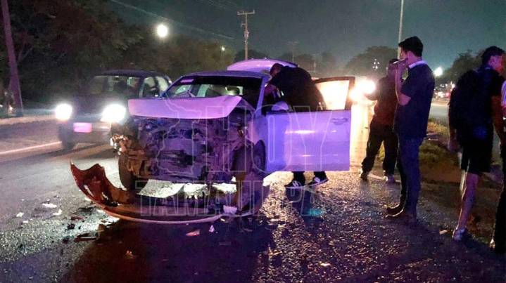 Choque en Libramiento Portes Gil deja cuatro lesionados en Ciudad Victoria