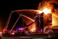 Firefighters battle blaze at Mayville grain elevator