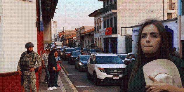 Así es el dispositivo de seguridad de la alcaldesa de Uruapan