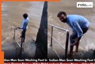 Video of Indian man washing his feet in London's River Thames goes viral, fuels debate on Indians' behaviour in foreign countries