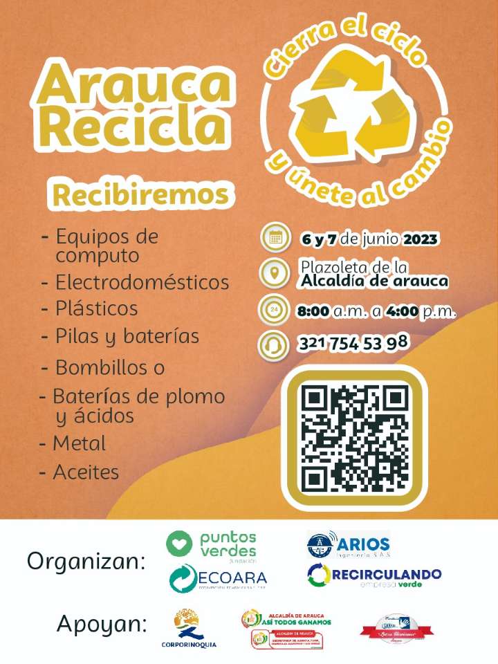 Cierra el ciclo y únete al cambio: Arauca Recicla