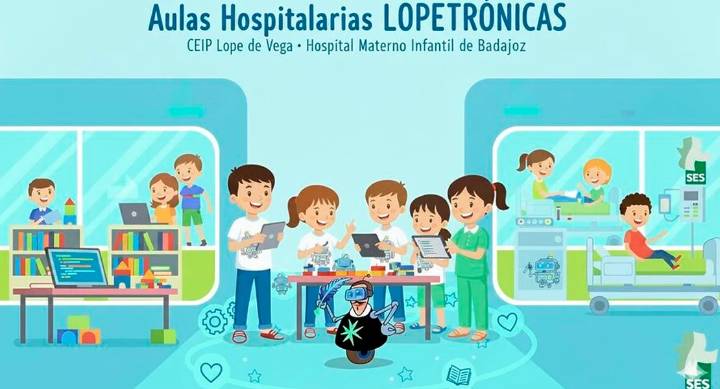 El CEIP Lope de Vega lleva la robótica al Hospital Materno Infantil