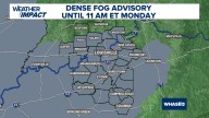 Dense fog advisory issued for Louisville, southern Indiana until Monday