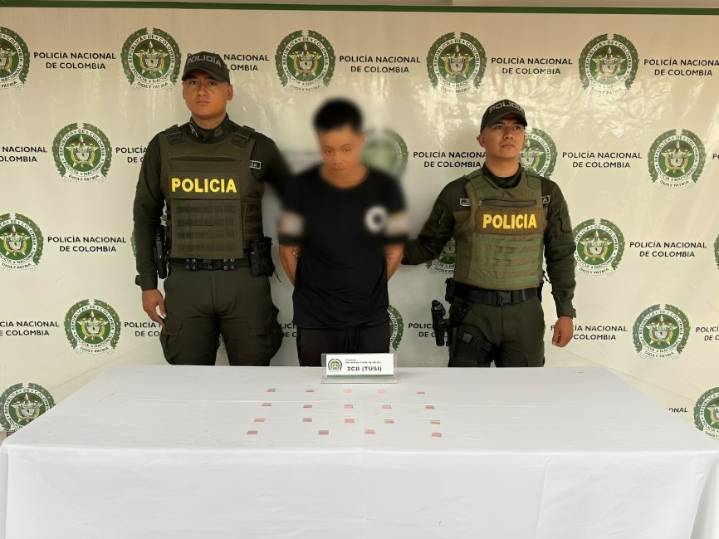 Capturado con estupefacientes 