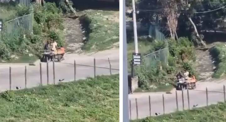 Tras limpieza de caño, hombres arrojan escombros en el canal de aguas lluvias Así lo expuso un ciudadano.