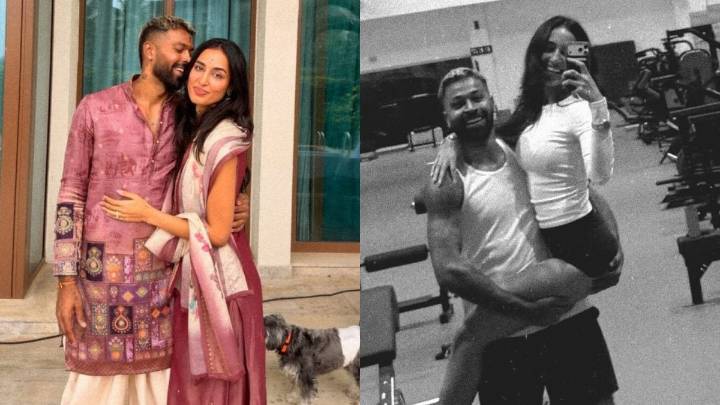 Hardik Pandya Kisses Mahieka Sharma, Lifts Her In His Arms In New Photos