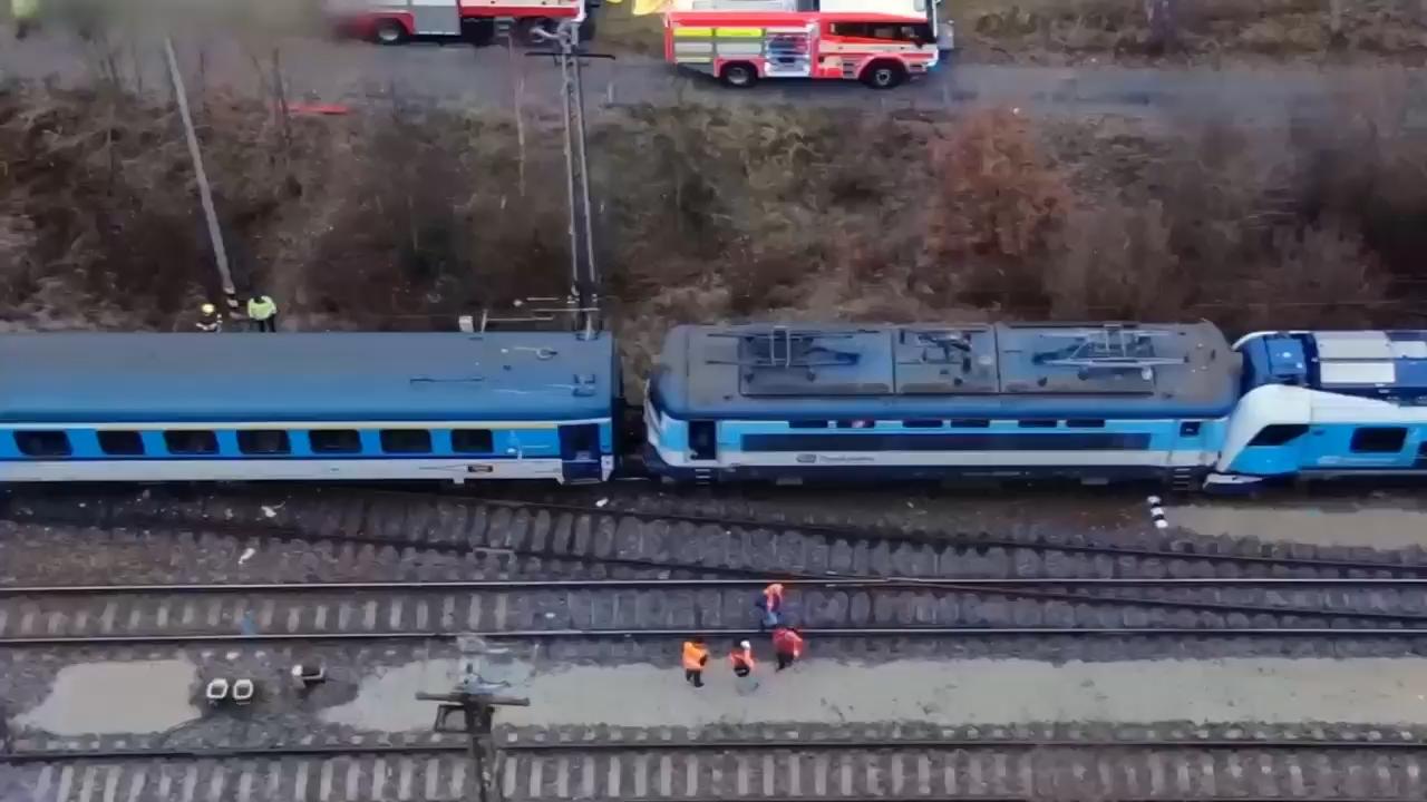 Dozens injured in collision between express and passenger trains in southern Czech Republic