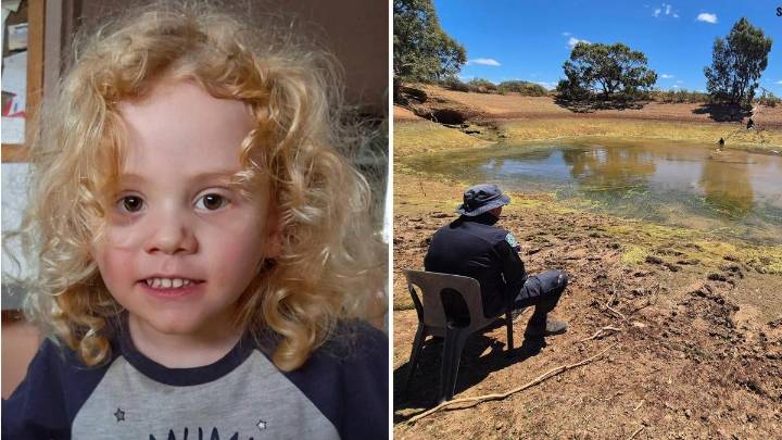 Gus Lamont: Heartbreaking update on search for four-year-old missing from Yunta home after police drain dam