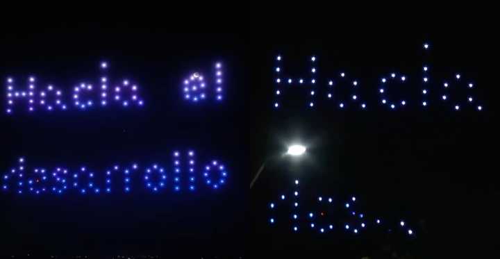 "¿Hacia el qué...?": Decepción ciudadana en Graneros por show de drones que no salió como esperaban