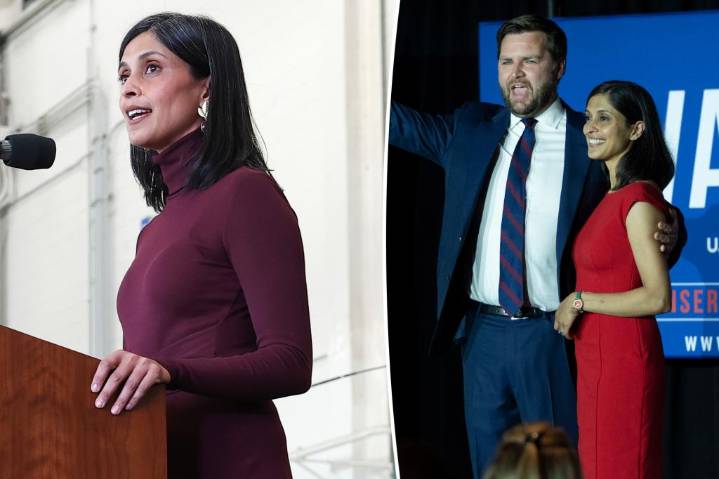JD Vance's wife, Usha, addresses divorce speculation after being seen without wedding ring