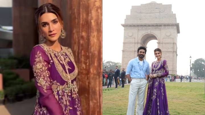 Kriti Sanon Sun Kissed In Delhi; Dazzles In Anamika Khanna Anarkali Set 