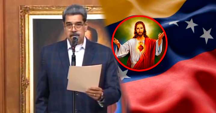 Si Dios lo permite: Nicolás Maduro declaró al mismo Jesucristo como "señor y dueño" de Venezuela