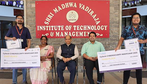 Students of SMVITM secured prizes in Capture the flag (CTF) competition