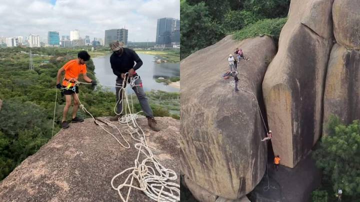 Explore the best place to do rappelling in Hyderabad