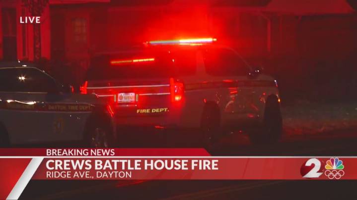 1 transported to hospital after house fire in Dayton
