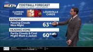 Pleasant weather Friday for the UofL football game