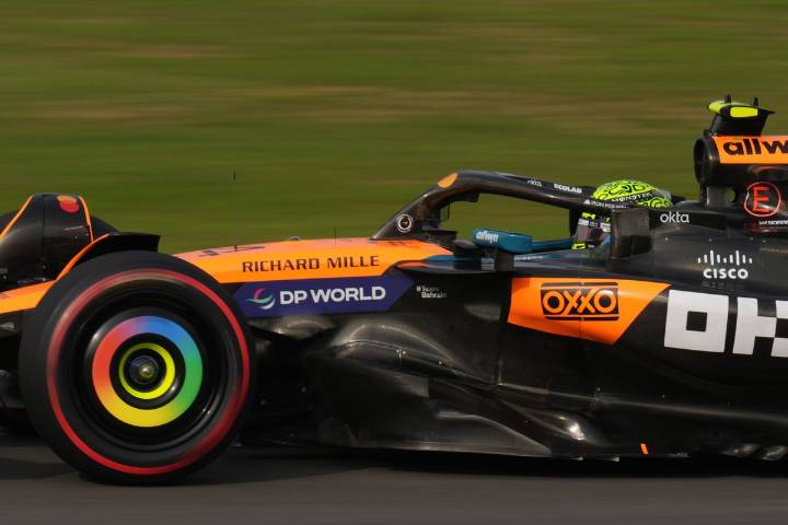 Lando Norris gets better of title rivals to land sprint pole in Brazil