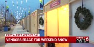 Vendors brace for weekend snow
