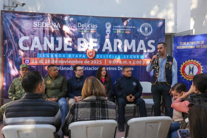 Arranca en Delicias la segunda etapa de la campaña de Canje de Armas