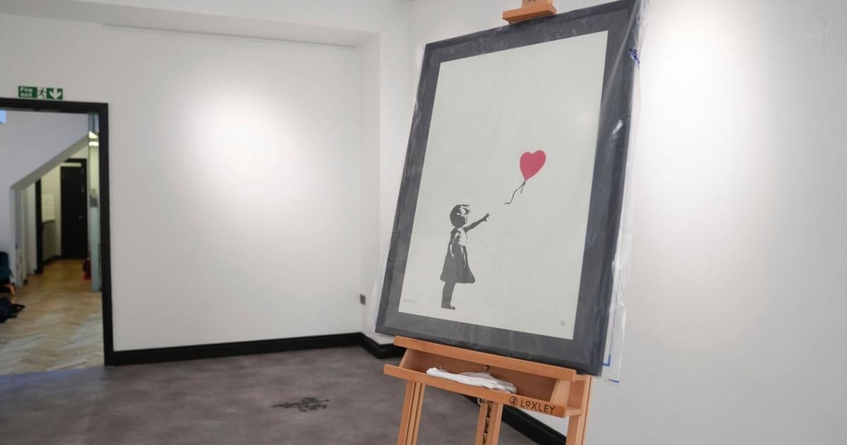 Man jailed for stealing Banksy’s ‘Girl with Balloon’ print in smash-and