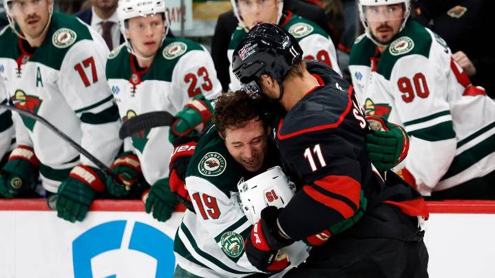 Jordan Staal marks Hurricanes milestone with rare fight