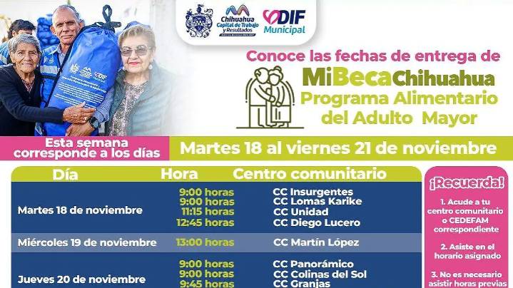 Anuncia Dif Municipal entrega de apoyos alimentarios para adultos mayores