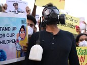 Protesters call for action as pollution suffocates New Delhi