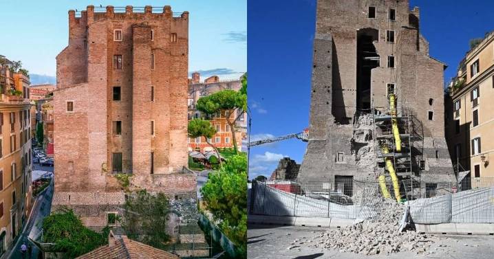 Muere obrero rescatado que estuvo 11 horas atrapado tras derrumbe de torre medieval en Roma